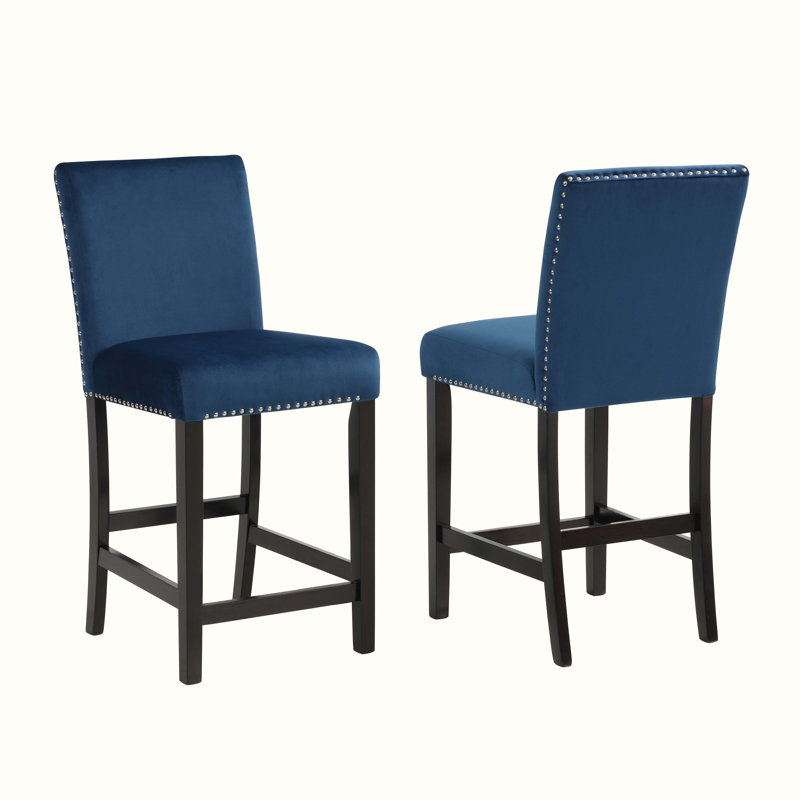 Tabouret de comptoir Ilja Cobre, Bleu