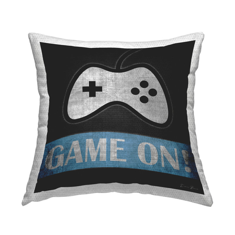 Outdoor Throw Pillow, Blue