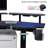 Adjustable Height Synthetic Laminate Steel Standing Desk-362874063