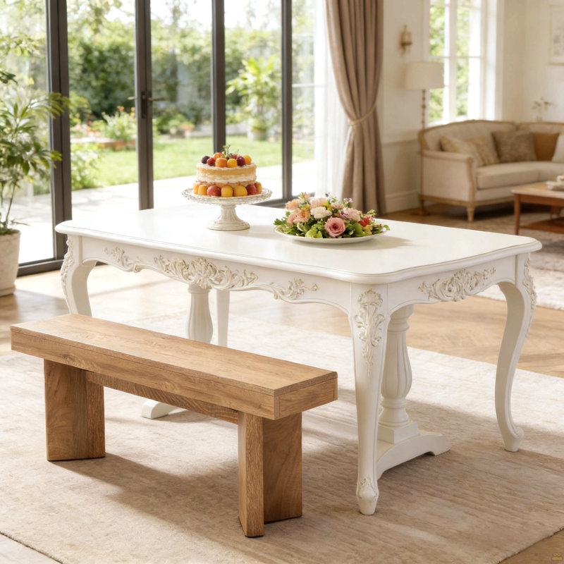 Dining Bench,Nordic Style Kitchen Table Bench,Bedroom Seating, Brown
