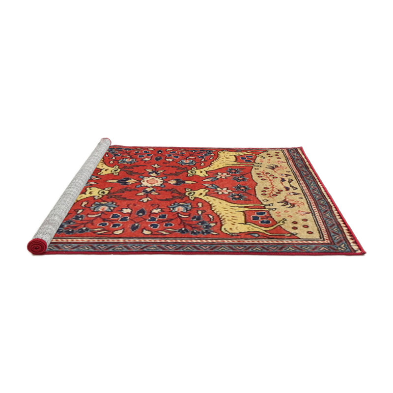 Tapis 100% traditionnel lavable à la machine 2984, Rond 4 pi