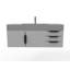 Meuble-lavabo mural simple 48 po avec comptoir à surface solide 48 po-508816263-508761506-435453708