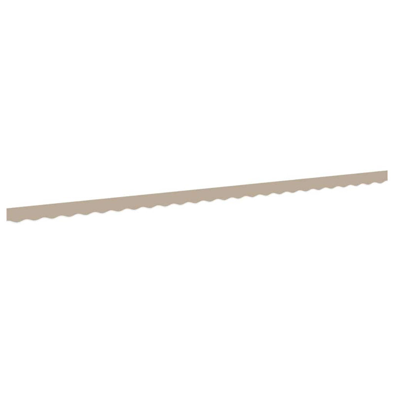 Vidaxl Replacement Fabric For Awning Sunshade Canopy Cloth Valance, 580cm W x 20cm D, Solid Color, Beige/White
