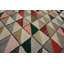 Small Size Geometric Folk Art Pattern Antique American Hooked Area Rug