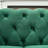 85" Mid Century Modern Velvet Chesterfield 3-Seater Sofa With Rolled Arms & Nailhead Trim, Upholstered Couch For Living Room & Office, Green