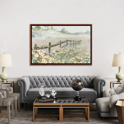 « Clôture avec fleurs » par Patricia Pinto, reproduction d’art