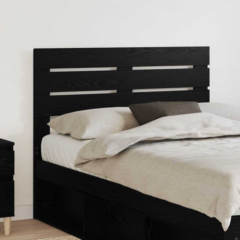 Headboard, EU Double - 135 x 200 cm, Black Oak