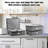 4 Pcs Cup And Mug Storage Box Stemware Storage Cases Containers Holds 12 Coffee Mug And Tea Cup,Grey
