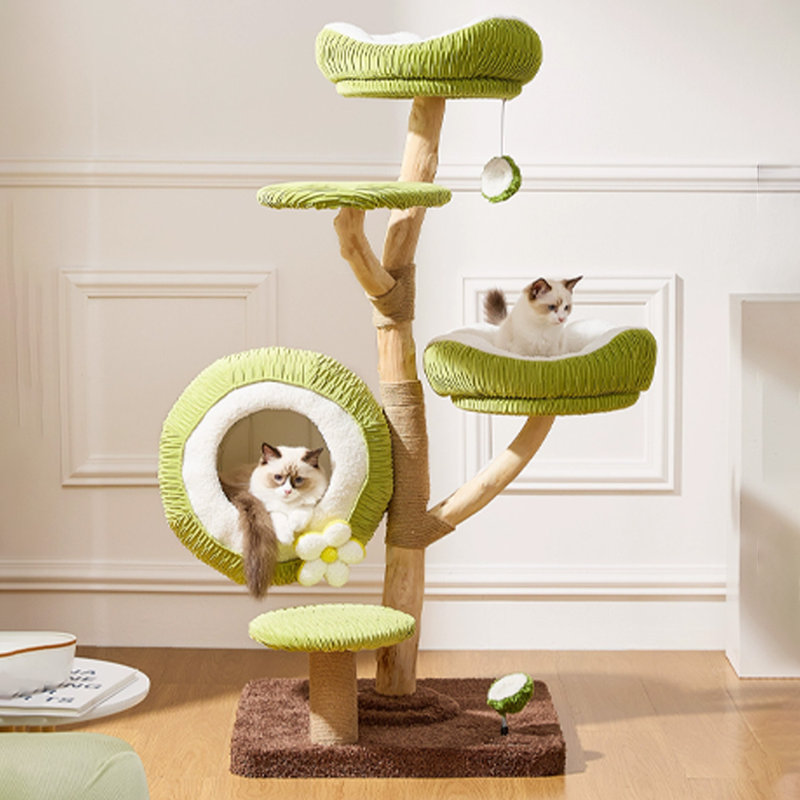 5 Tiers Cat Tree with Condons,Perch,Scratching Posts