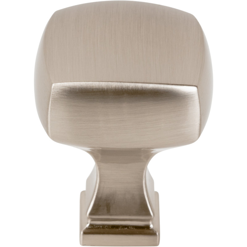 Audrey Square Knob, Satin Nickel