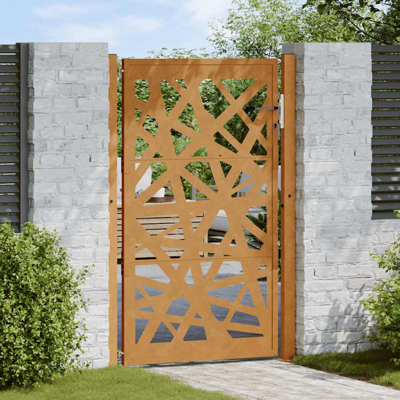 Weathering Steel Gate, 105 x 155 cm, Rusty