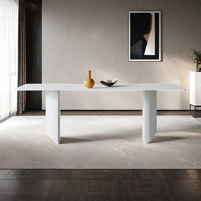 European modern simple rectangular dining table