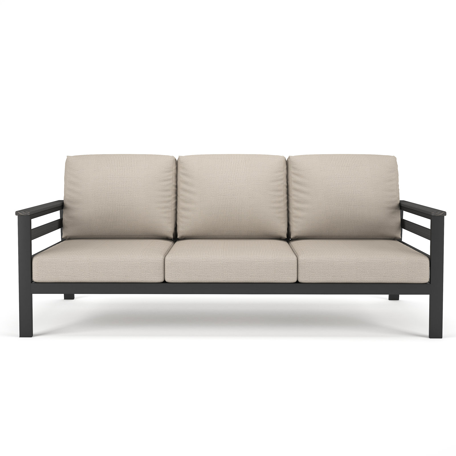 Townsend 80" Sunbrella® Patio Sofa, Cast Silver Sunbrella®, Coastal Grey