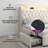 Full Size Beige Upholstered Bed with Tufted Headboard, 2 Storage Drawers & LED Lights-1143139541-1142561408