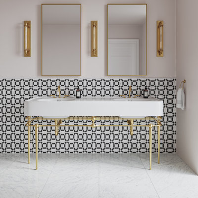 12" x 0.56" Marble Bullnose Tile Trim