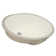 Ticor Sinks Belfast Series 19.5'' Porcelain Oval Bathroom Sink with Overflow