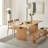 Solid wood environmental large dining table-109975781-109975778