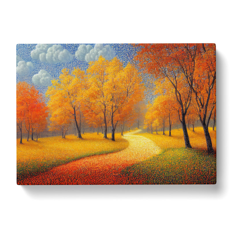 The Cheery Autumn Forest - Wrapped Canvas, 40cm H x 60cm W x 3cm D