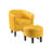 Anges Faux Leather Barrel Chair with Ottoman-954205181