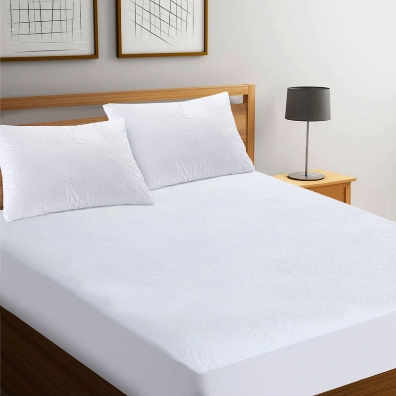 Premium Terry Mattress Protector - Soft, Breathable & Absorbent Bed Protection for Everyday Comfort, Super King (6')