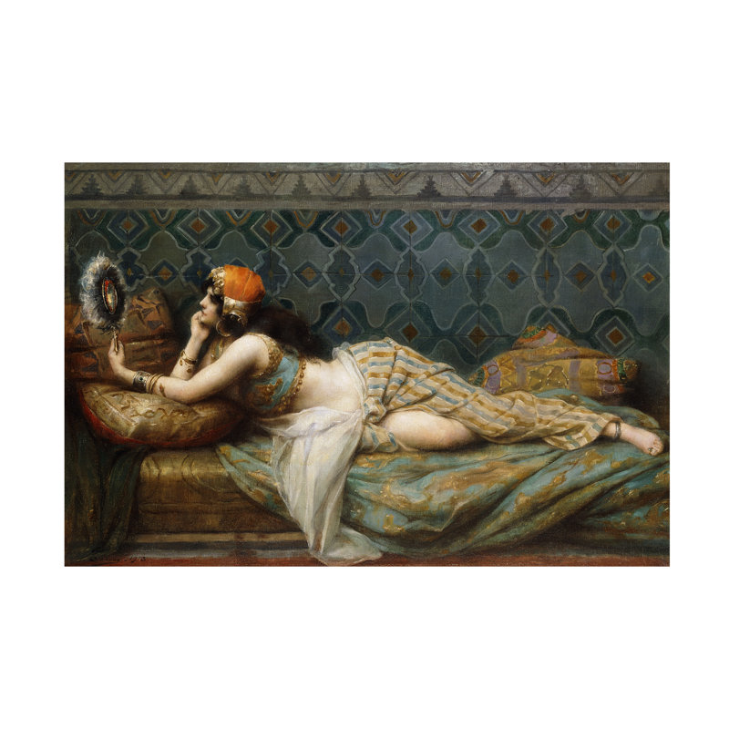 Henri Adrien Tanoux, l'odalisque, 1913, art sur toile, H 12 po x l 19 po