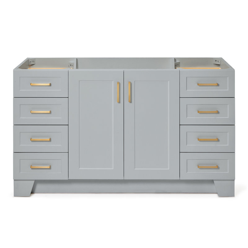 60" Single Bathroom Vanity Base Only, Gray