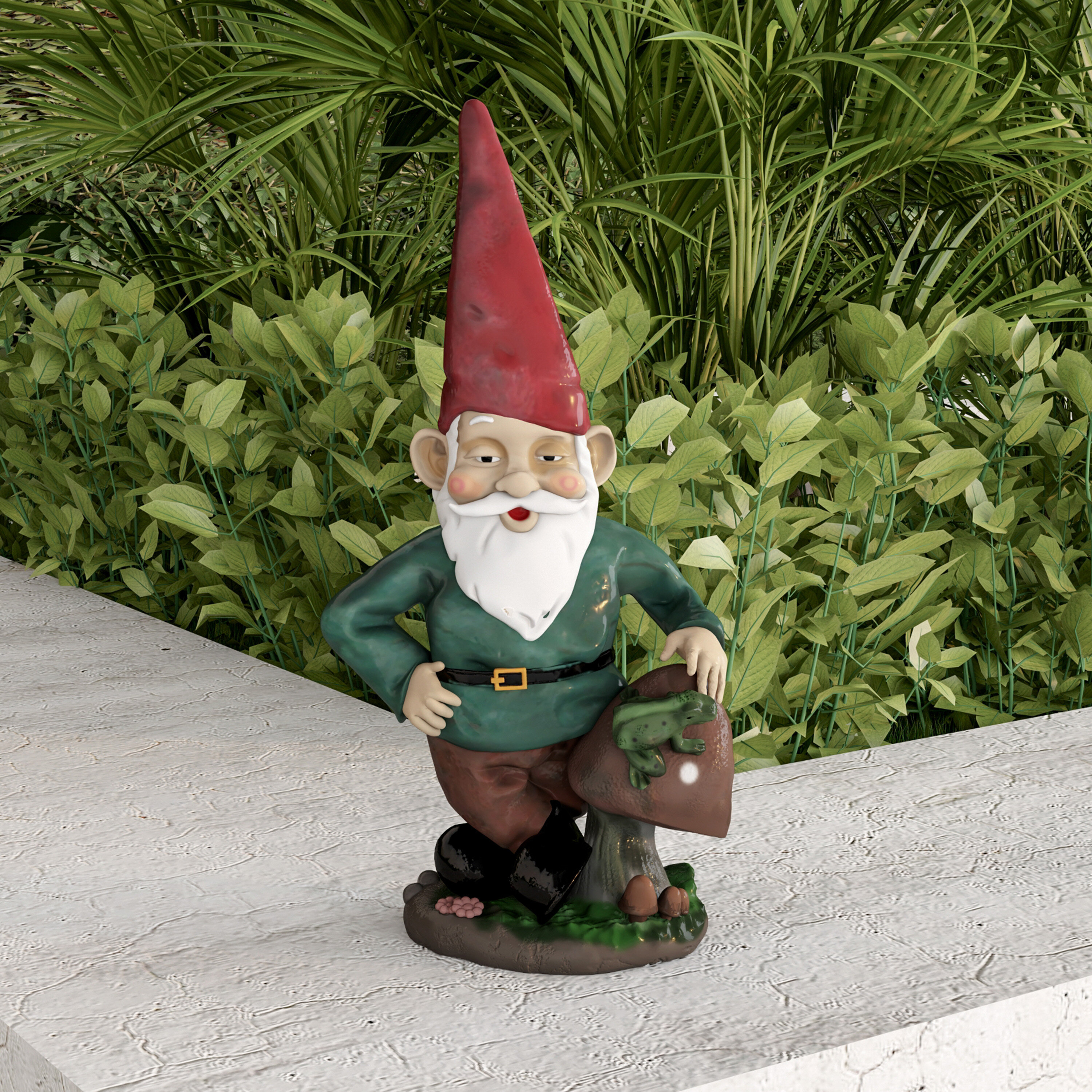 August Grove® Lamar Garden Gnome Statue & Reviews | Wayfair