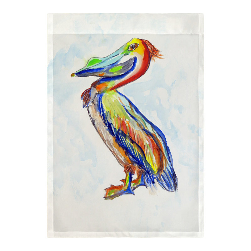 Drapeau de jardin en polyester pelican Eduardo, Petit