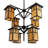 8 - Light Dimmable Square / Rectangle Chandelier