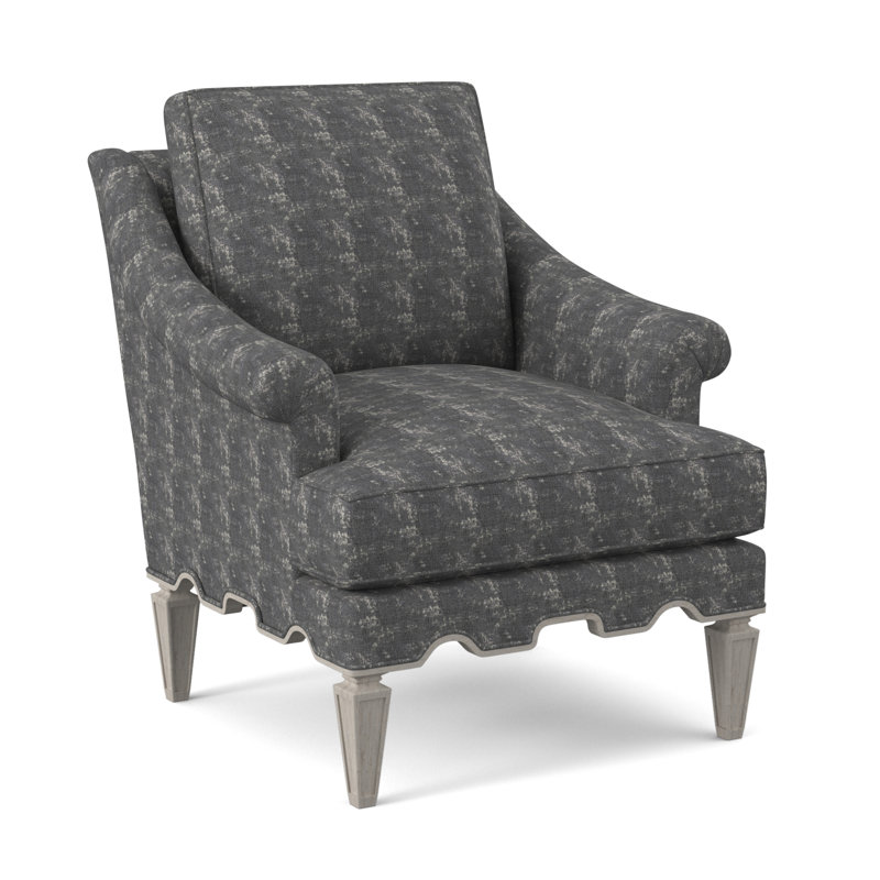 Palm Armchair, Bisque, Venice Navy 100% Polyester