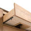 Meuble-lavabo mural 36 po avec lavabo et support de rangement, armoire à 2 tiroirs à fermeture en douceur (KD-Packing)