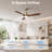 52" High-Airflow Ceiling Fan with Light - Quiet & Reversible DC Motor, 6-Speed Remote Control 3CCT Memory LED ﻿-606956024-606956028