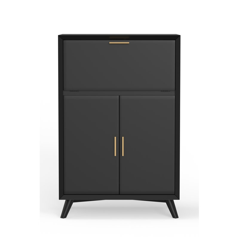 Armoire bar Williams, Noir