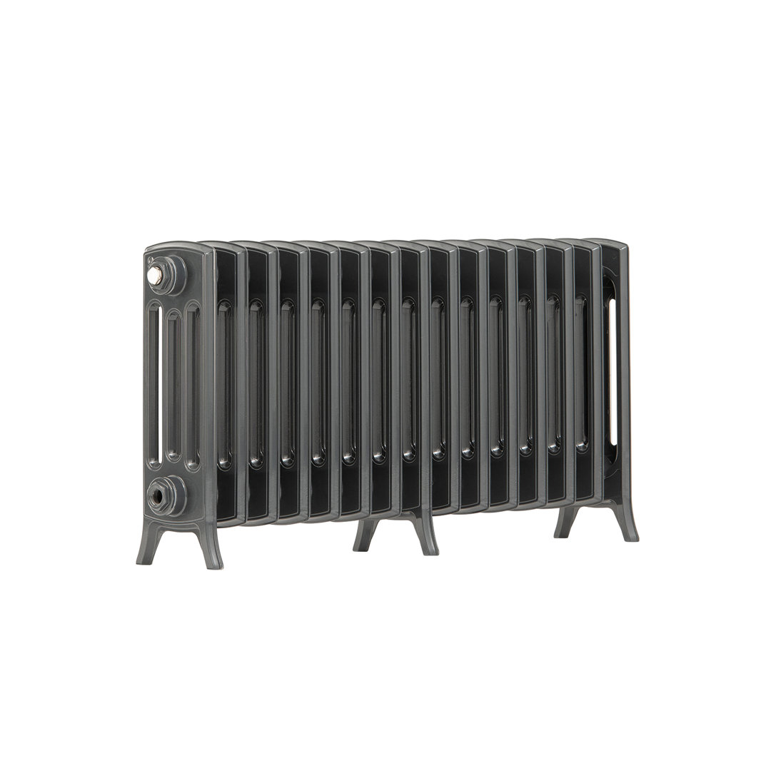 Edwardian 4 Column  Aluminum Radiator 750 High X 15 Sections Powder Coated Ral 9016