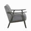 Fauteuil d'appoint décontracté en velours gris 1 pièce