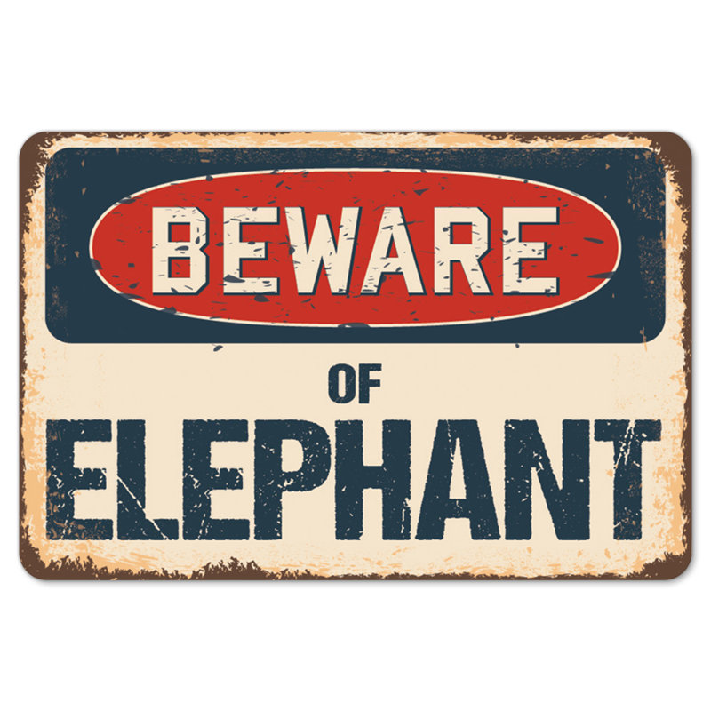 Decal-Elephant_Beware Of Elephant