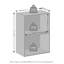 Rangement polyvalent à 2 niveaux Shavon-108207308