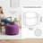 Soleil Outdoor Ottoman Pouf-1332496922