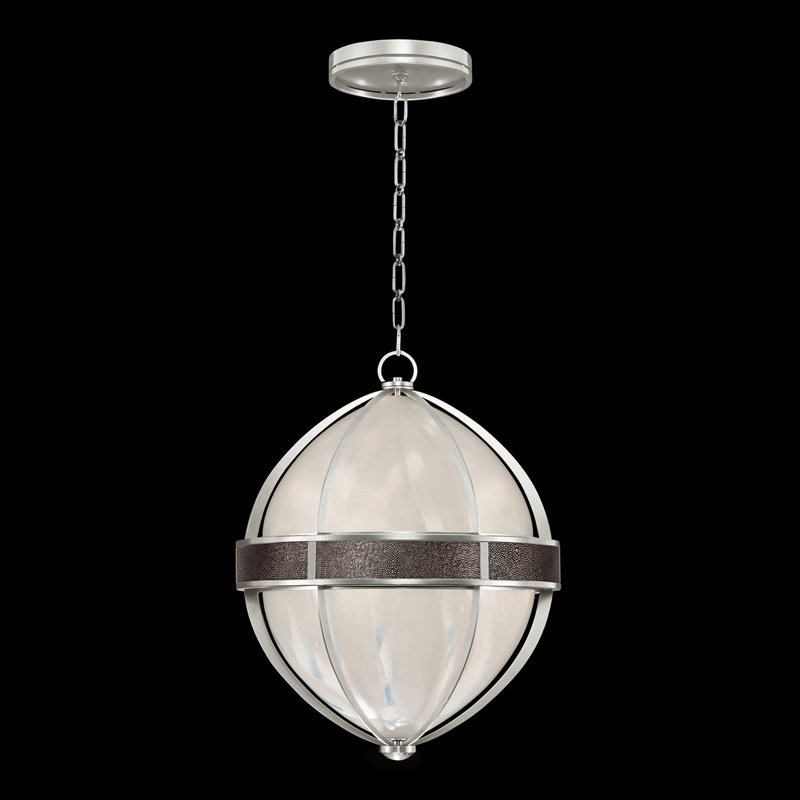 Mirage 3 - Light Pendant, Pebble, Standard Silver Leaf/Nickel
