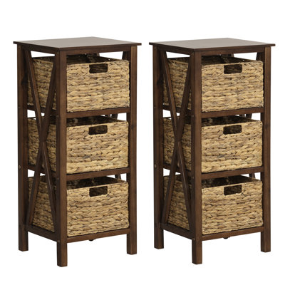 Table de chevet Anapaola en brun