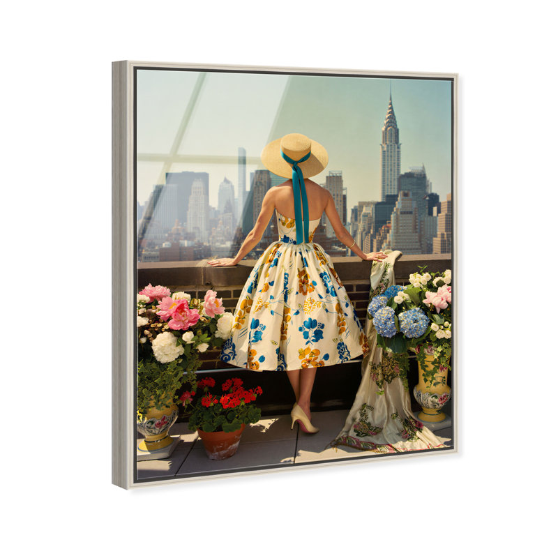 NYC Rooftop High-Gloss Frameless Acrylic Glass Wall Art Architecture Print by Oliver Gal, Ready to Hang, 16 x 20, 25"H x 31"W