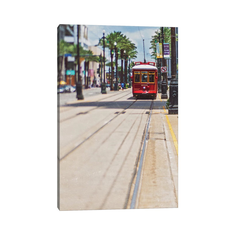 Streetcar by Myan Soffia - Wrapped Canvas Print, 20.32 cm H x 30.48 cm W