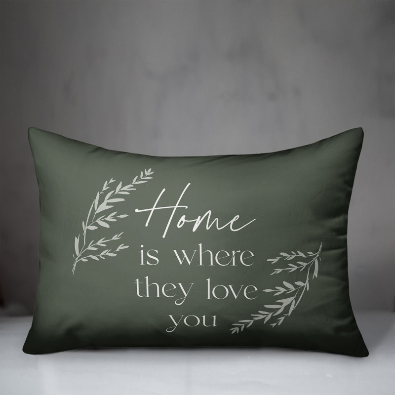 Coussin décoratif intérieur / extérieur en polyester , H 14 po x l 20 po, Sauge
