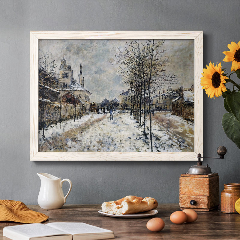 «Snow Effect, The Boulevard De Pontoise At Argenteuil», 1875, reproduction d'art sur toile, Blanc