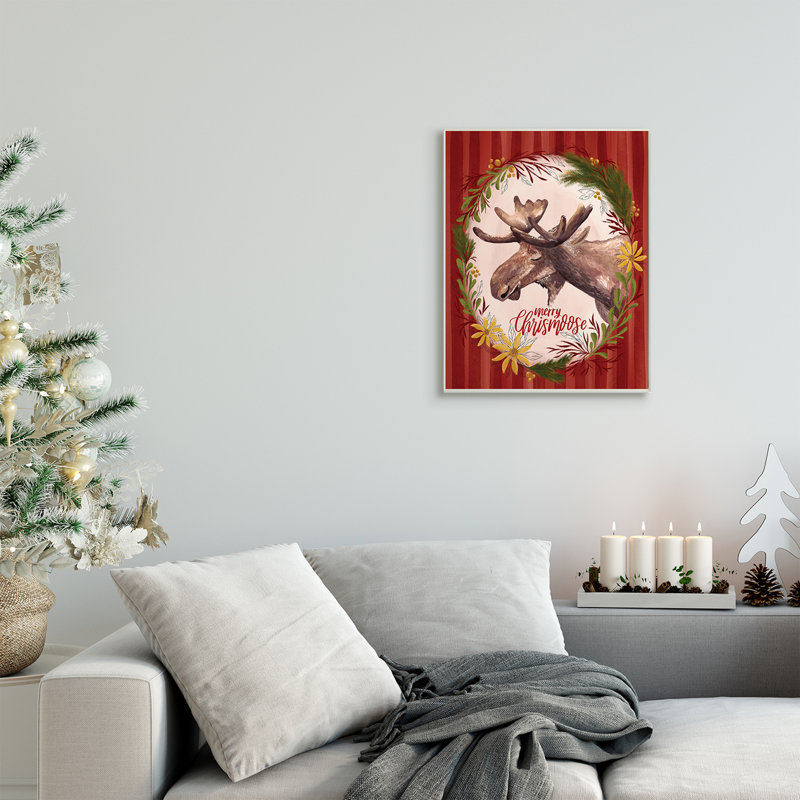 Merry Chris-Moose, Plaque murale, H 19 po x l 13 po