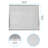 Aluminum Mesh Grease Filters For Ducted Range Hoods 11.81" X 14.33" X 0.37" Compatible With Broan 30" Allure Series Range Hoods  (4-Pack)
