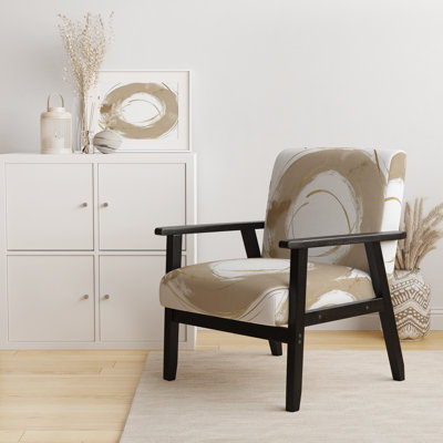 Fauteuil d'appoint rembourré «Giampaola - Gold Circle»