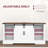HOMCOM Sideboard Buffet Cabinet With Charging Station