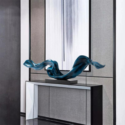 Blue Free Form Glass Fiber Reinforced Plastics Decorative Object