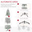Sapin de Noël artificiel enneigé avec branches réalistes, 550 lumières DEL et 988 pointes-1458113234